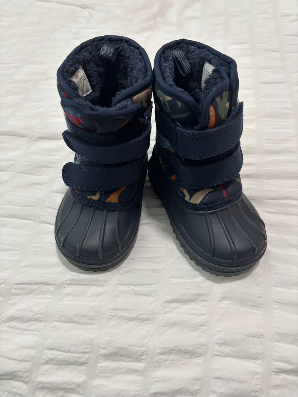The Children's Place Navy Multicolor Kids Snow Boots